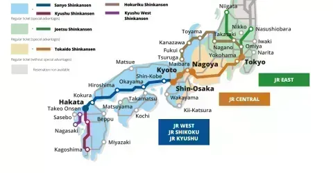 japan train ticket exchange map