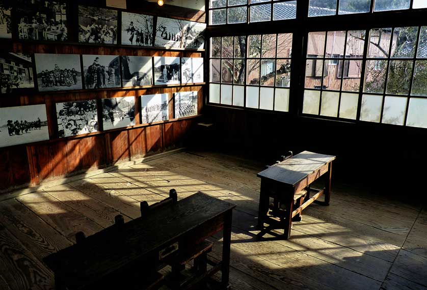The original schoolhouse in Tanoura used as location for the 1954 movie, Shodoshima, Japan.