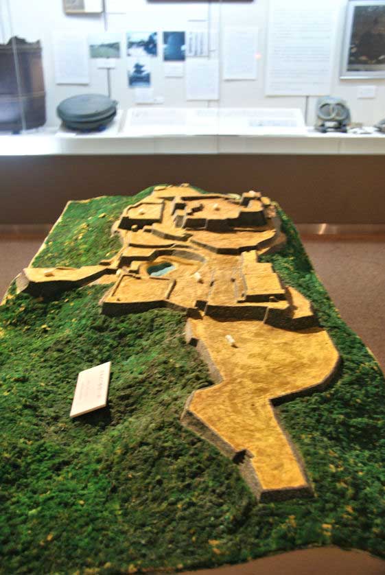 A model of Sumoto Castle, Awajishima Museum, Hyogo Prefecture, Japan.