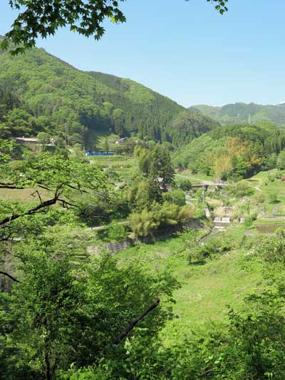 View from hills, Nagiso, Nagano, Japan.