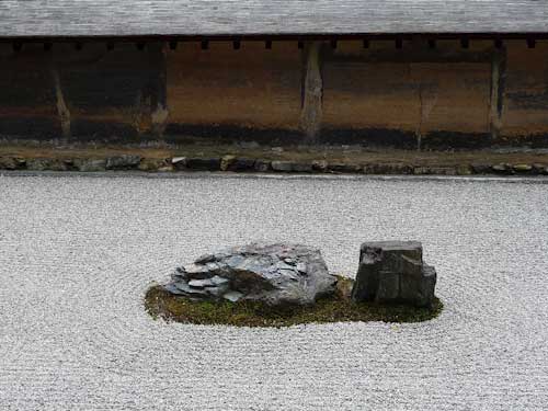 Ryoanji Temple stone garden, Kyoto.