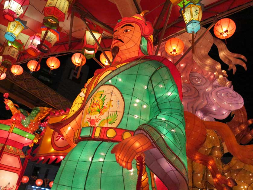Chuo-koen lantern, Nagasaki Lantern Festival, Kyushu, Japan.