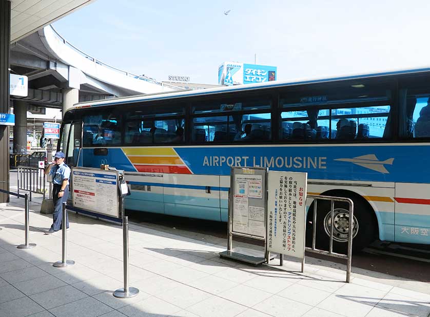 Limousine bus from Shin-Osaka to Itami Airport.