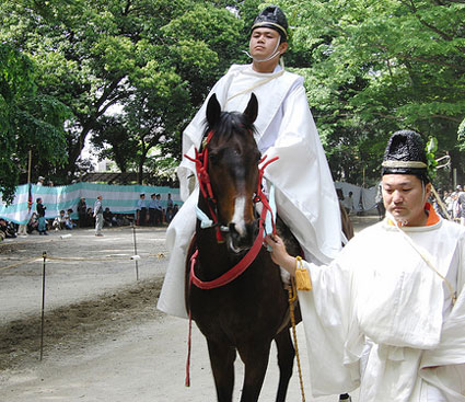 Aoi Matsuri Horse at Shimogamo Shrine.