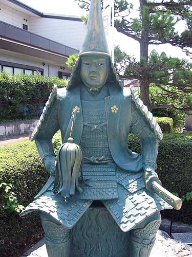 Bronze Statue of Maeda Toshinaga, Takaoka, Toyama Prefecture.