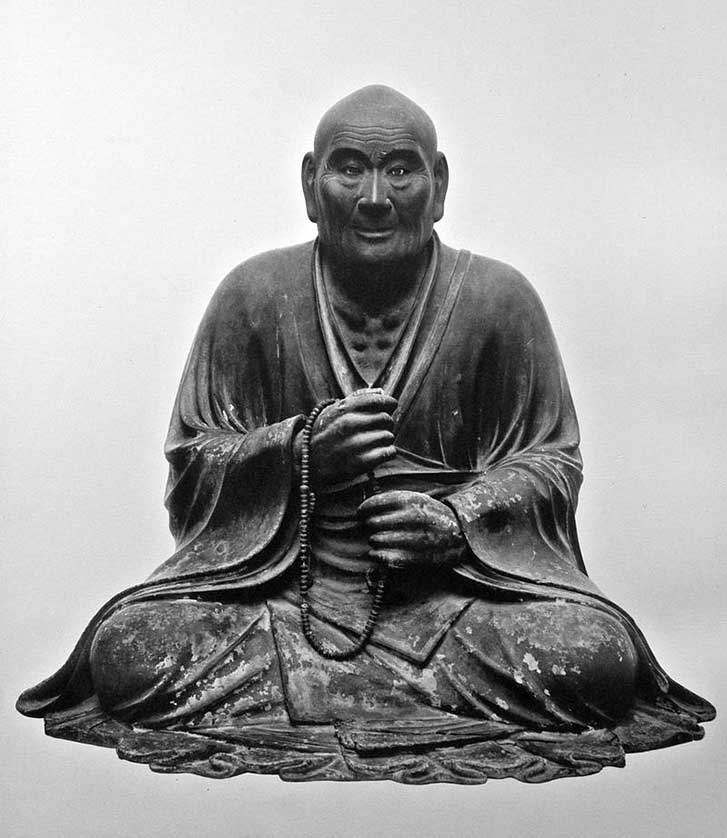Statue of Unkei, Rokuharamitsuji, Kyoto, Japan.