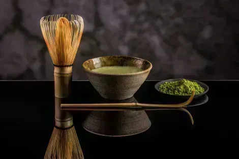 Japan traditional matcha tea served during a tea ceremony
