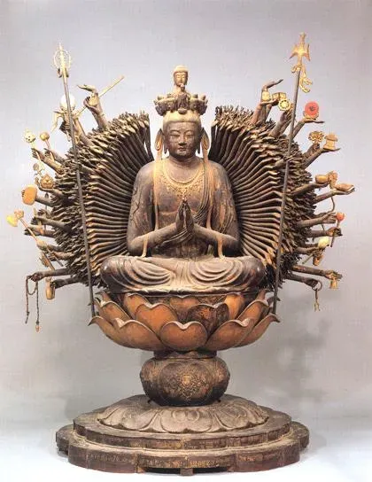 Support reference to meditation, the effigies are the communication interface between the Buddhist pantheon and men.