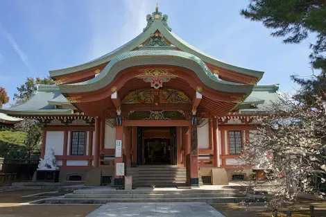 Facade of Kitano Tenmangu in Kyoto.