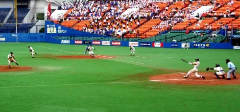 Un match de baseball au Japon.