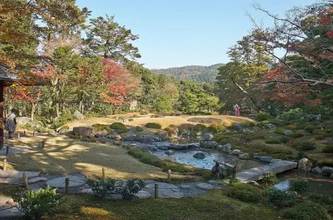 Garden of the Murin-an villa in Kyoto