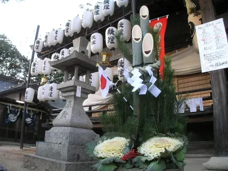 Hatsumôde dans un temple de Tokyo
