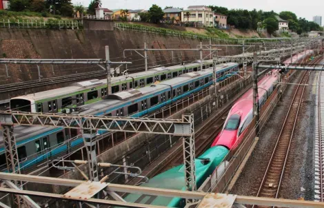 Les multiples voies ferroviaires de Nippori