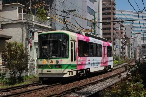 Un tramway de la Tokyo Sakura Tram vers Ôtsuka