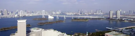 La baie de Tokyo d'Odaiba