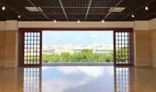 Le dojo spécial du nouveau musée du karaté à Okinawa, "Shurei no Yakata"