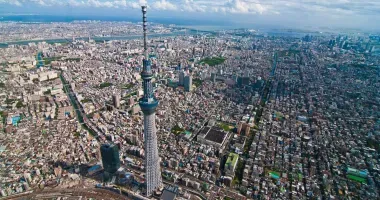 With 634 meters high, the Tokyo Sky Tree is the tallest building in the Japanese capital.