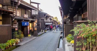  A street of traditional houses in Takayama