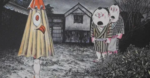 Illustration du manga "Kitaro le repoussant" de Shigeru Mizuki