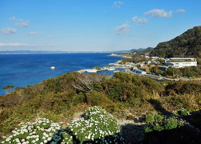 Landscape seen from the base of Sunozaki Lighthouse, Tateyama City, Chiba Prefecture, Japan.