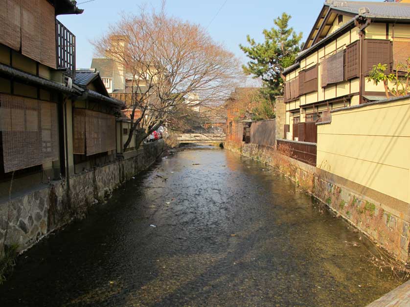 Riverside Kyoto machiya in Gion.
