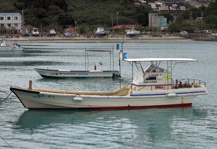 Fishing boats on Henzajima, Okinawa.