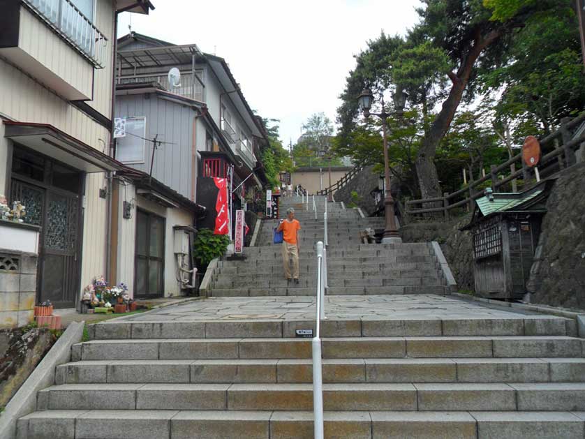 Famous stone steps, Ikaho Onsen, Gunma, Ikaho Onsen, Gunma.