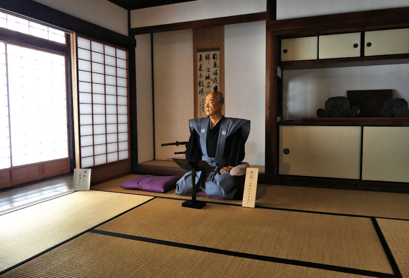 Inside the Karo Yashiki Samurai residence in Izushi.