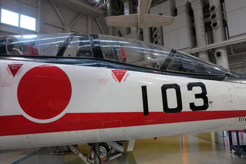 Jet on display at the museum, Gifu Prefecture.