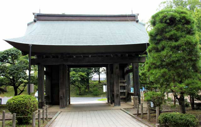 Yakuimon Gate of the former Mito Castle, Ibaraki Prefecture, Japan.