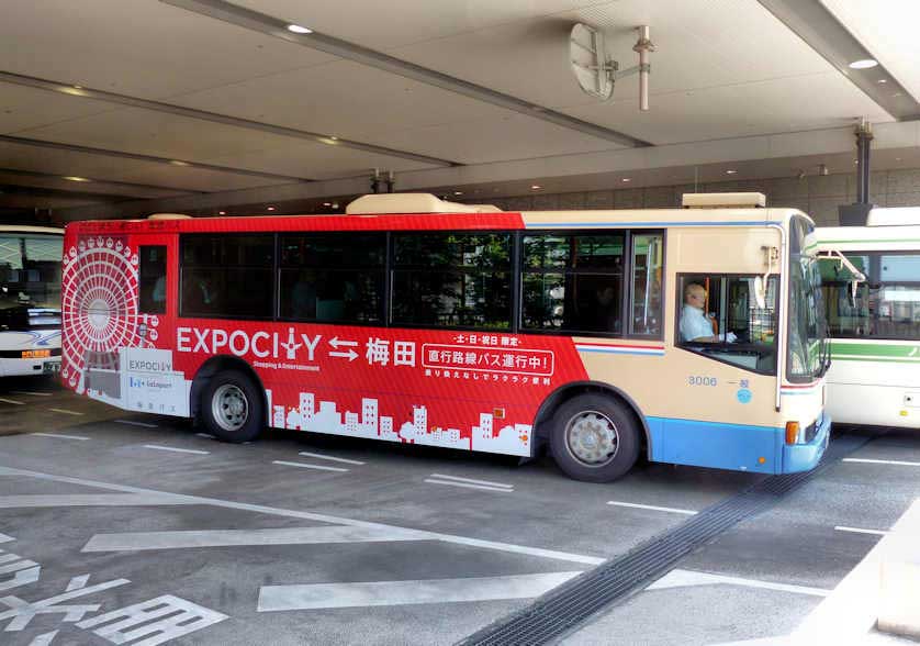 Osaka City Buses are usually green.