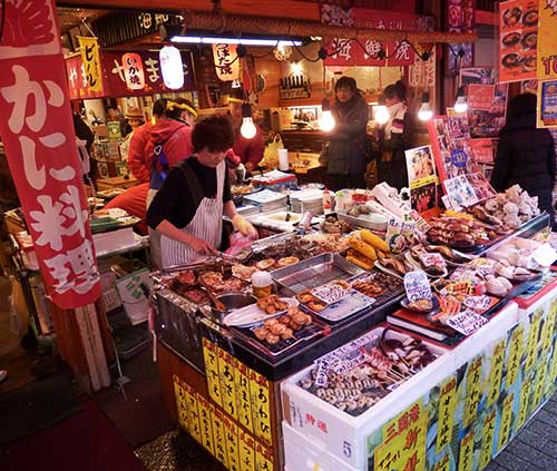 Seafood Market at the Tojinbo Cliffs, Fukui.