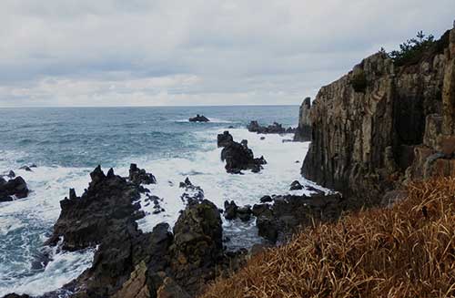 Tojinbo Cliffs, Fukui Prefecture.