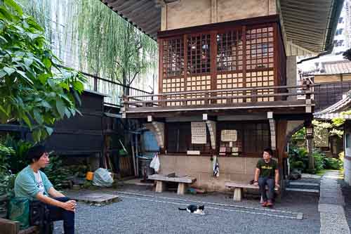 Courtyard of Yanagimori Shrine