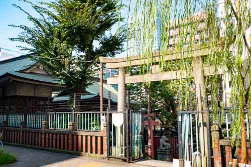 Entrance to Yanagimori Shrine