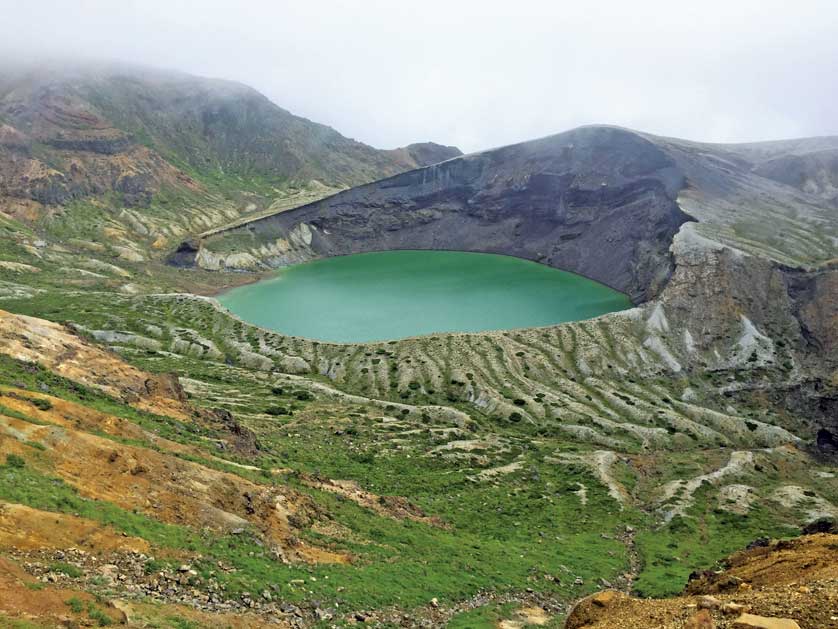 Mount Zao crater lake in Yamagata.