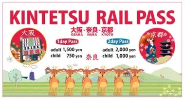 1-Day and 2-Day Kintetsu Rail Pass