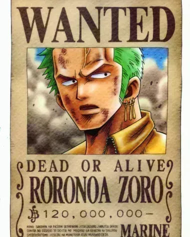 Wanted Roronoa Zoro