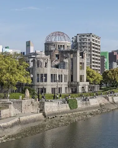 La cupola della bomba atomica a Hiroshima, Giappone