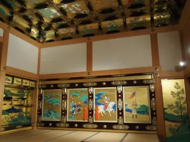 Una de las salas del edificio principal del castillo de Kumamoto