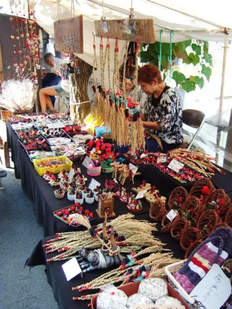 Vendedores del mercado Jinya-mae.