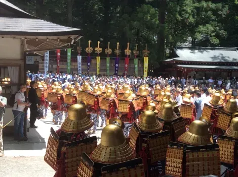 Défilé de samourais lors d'un festival