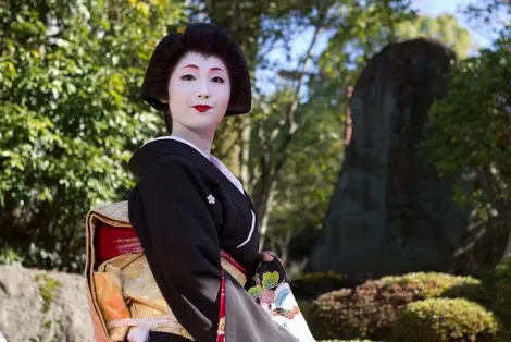 Eine Geisha in Kyoto