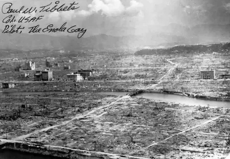 Une photo d'Hiroshima après le bombardement du 6 août 1945