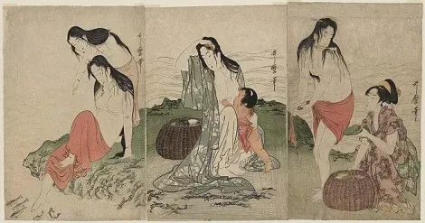 Les ama, par Utamaro (1797)