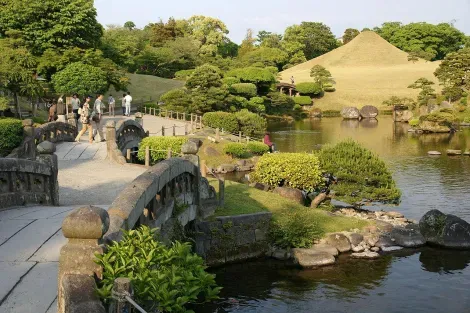 El jardín Suizenji en Kumamoto